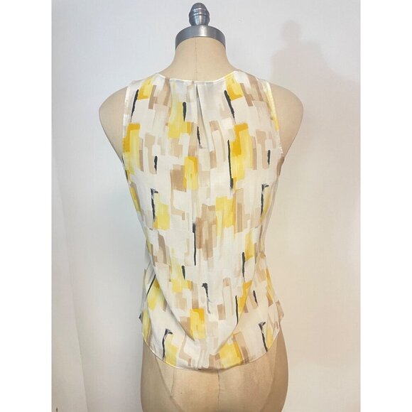 White House Black Market 100% Silk Sleeveless Blouse XS - Picture 3 of 5